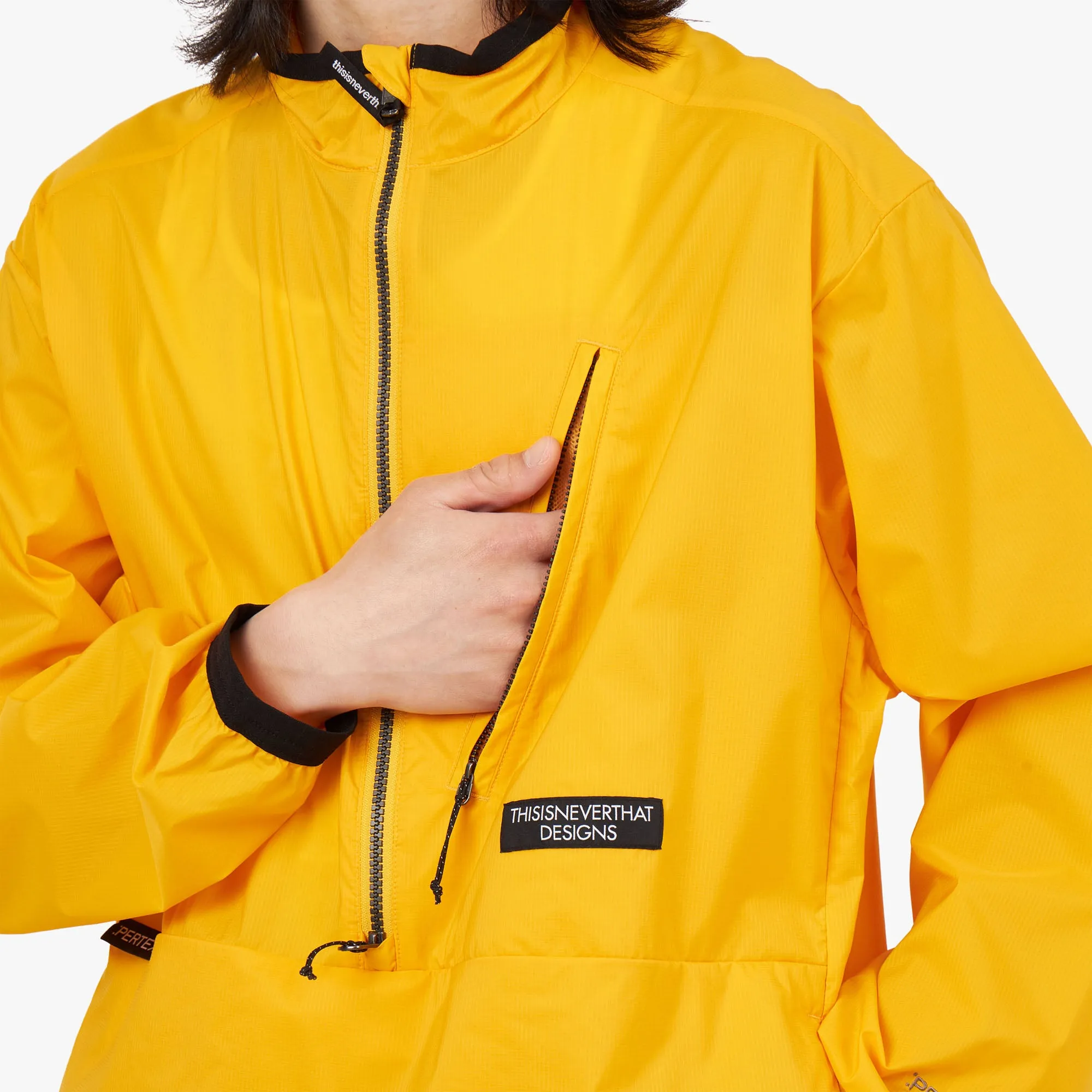 thisisneverthat PERTEX Half Zip Pullover / Yellow