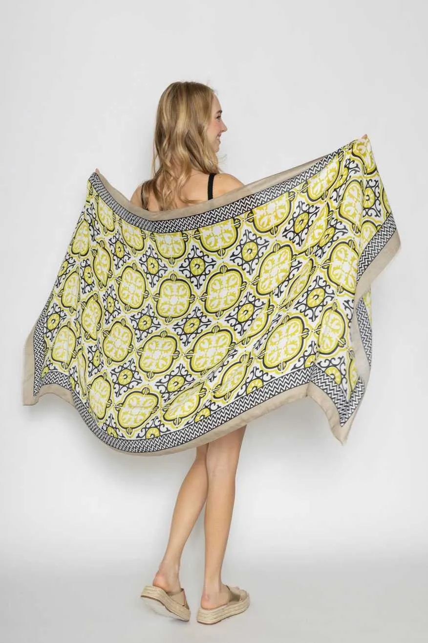 Tile Print Scarf