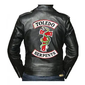 Toledo Serpents Riverdale Motorcycle Leather Jacket