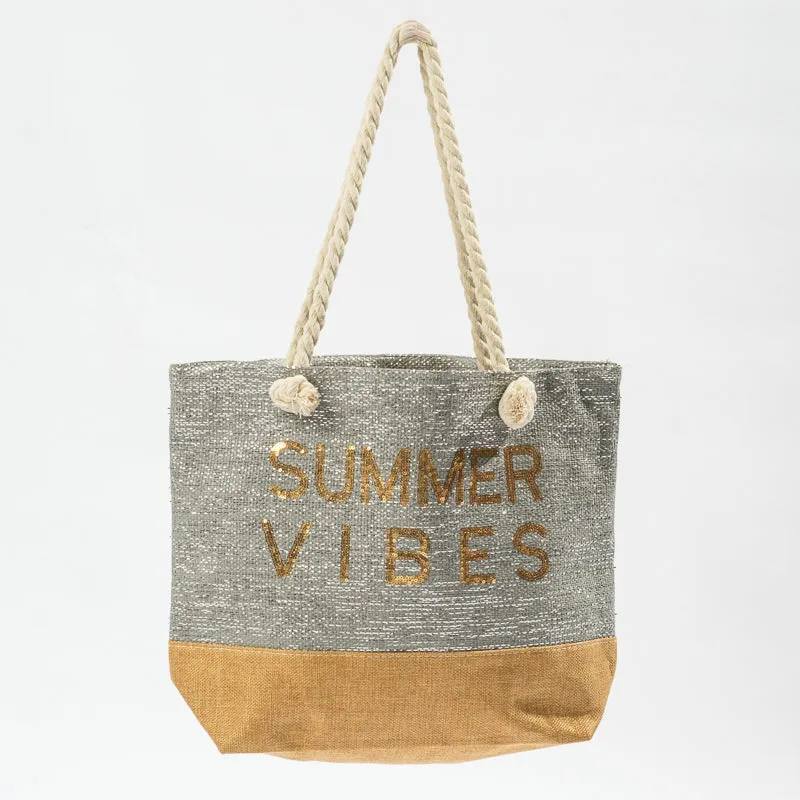 Trendy Beach Bag - Grey