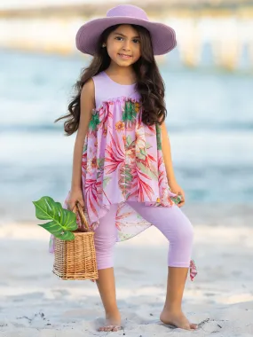 Tropical Breeze Hi-Lo Tunic and Legging Set