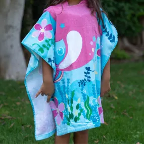 Unicorn Dolphin Beach Poncho