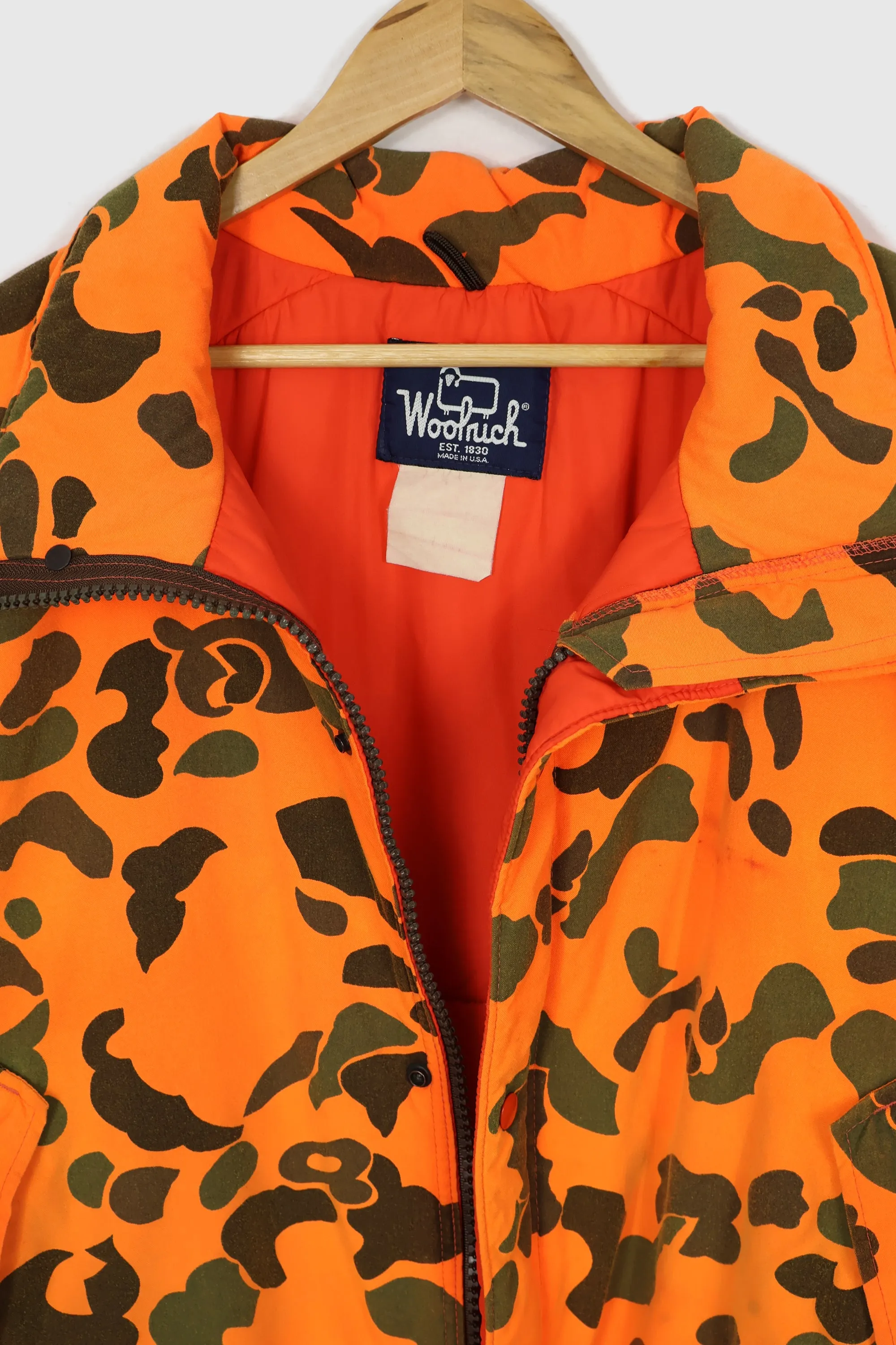 Vintage Woolrich Orange Camo Jacket