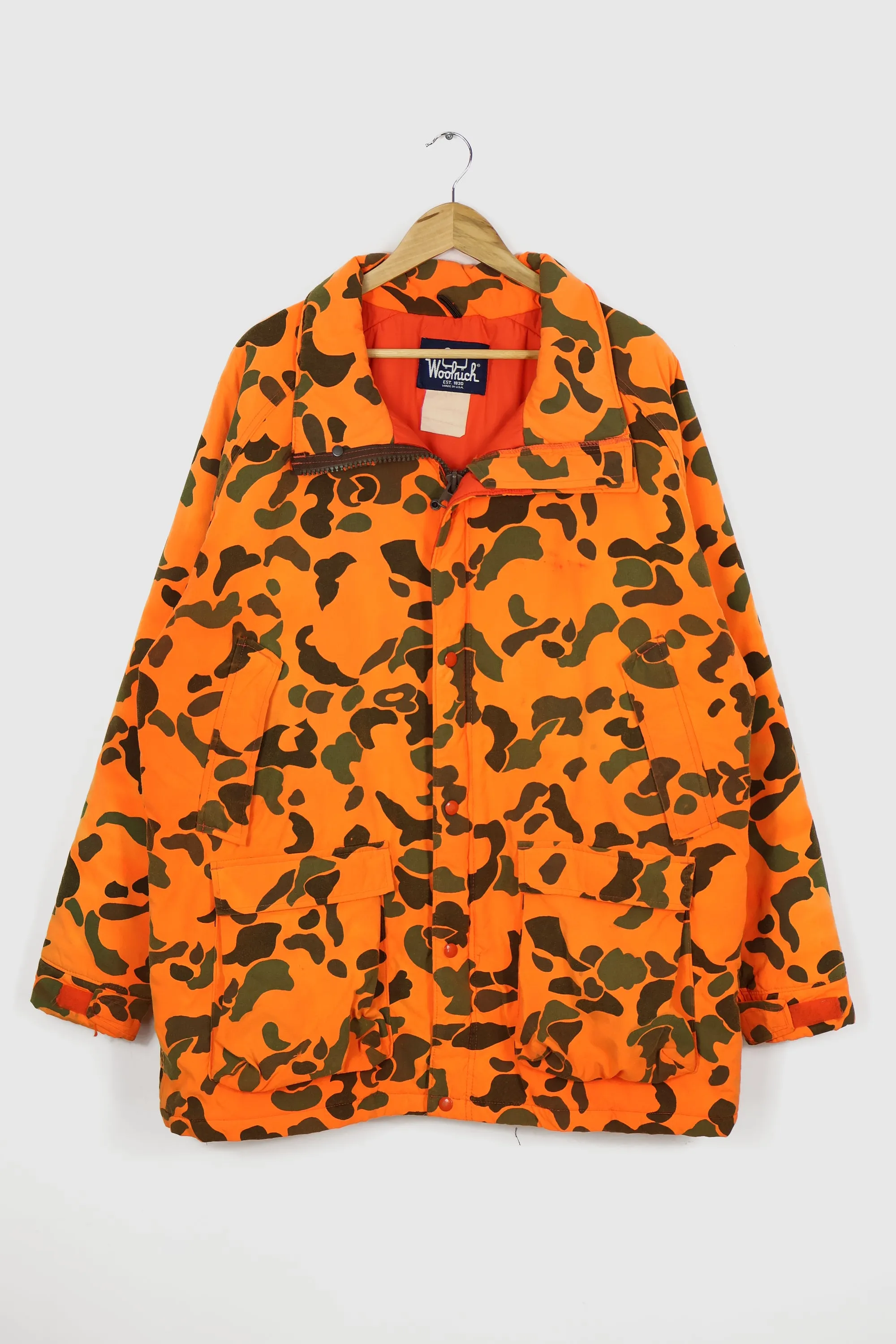 Vintage Woolrich Orange Camo Jacket