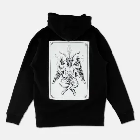 Welcome Skateboards - Bapholit Mono Pullover Hooded Sweatshirt - Black / White