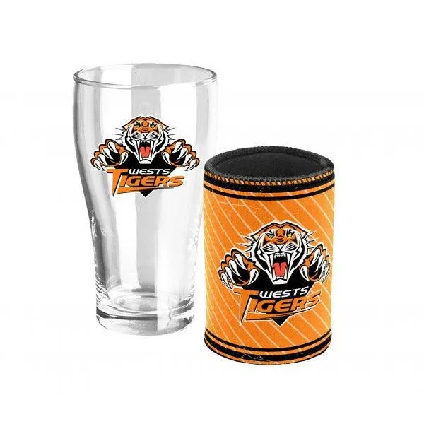 West Tigers Heritage Pint & Cooler Set