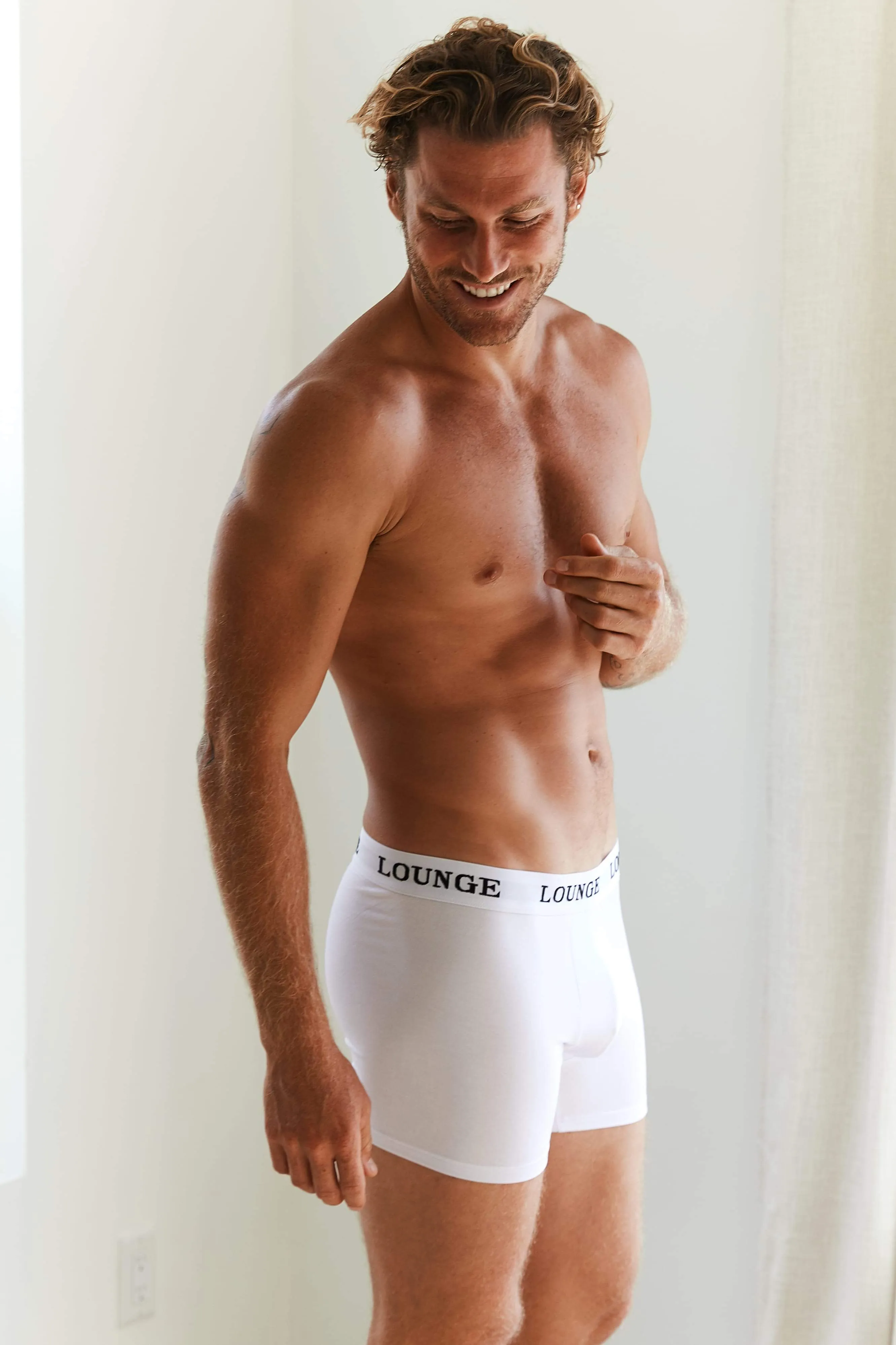 White Boxers Three-Pack