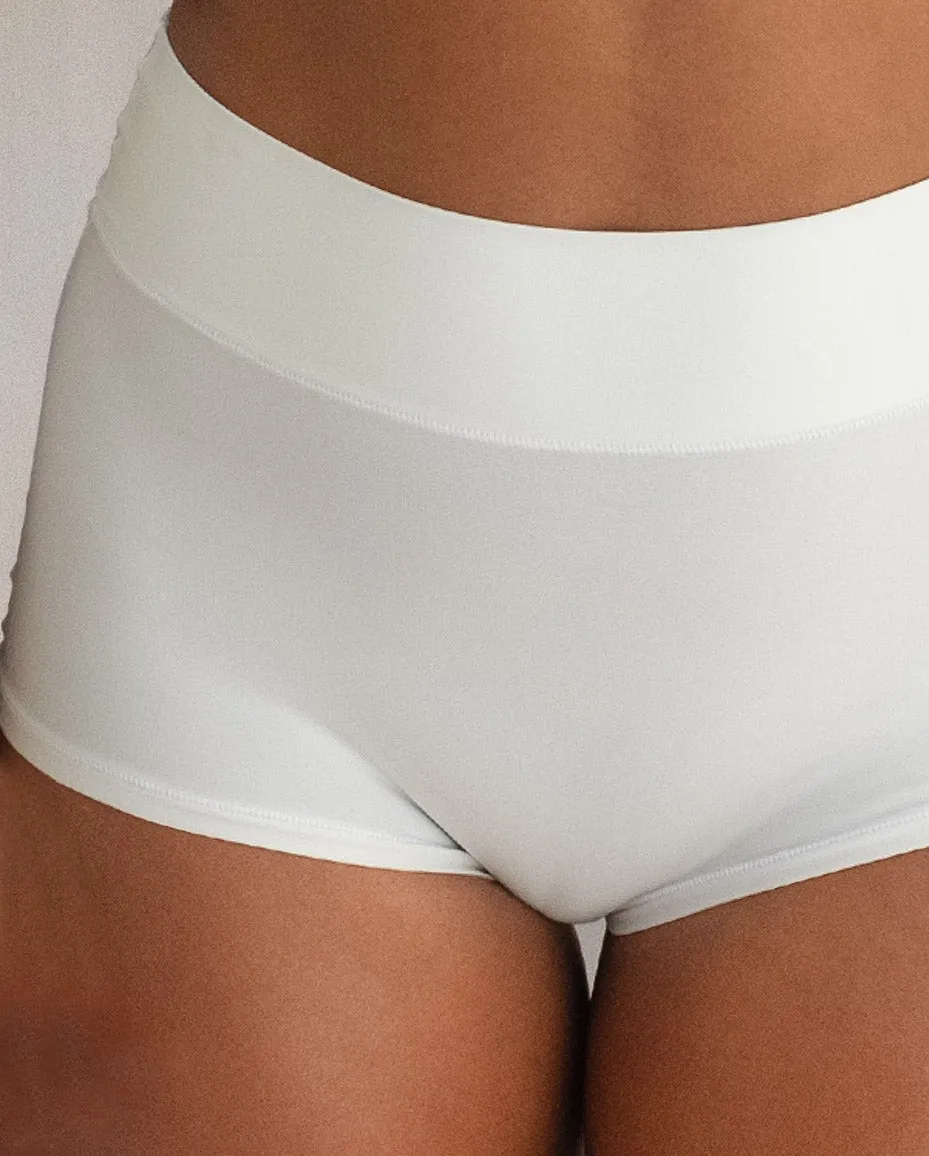 White Tencel High Waist Underwear