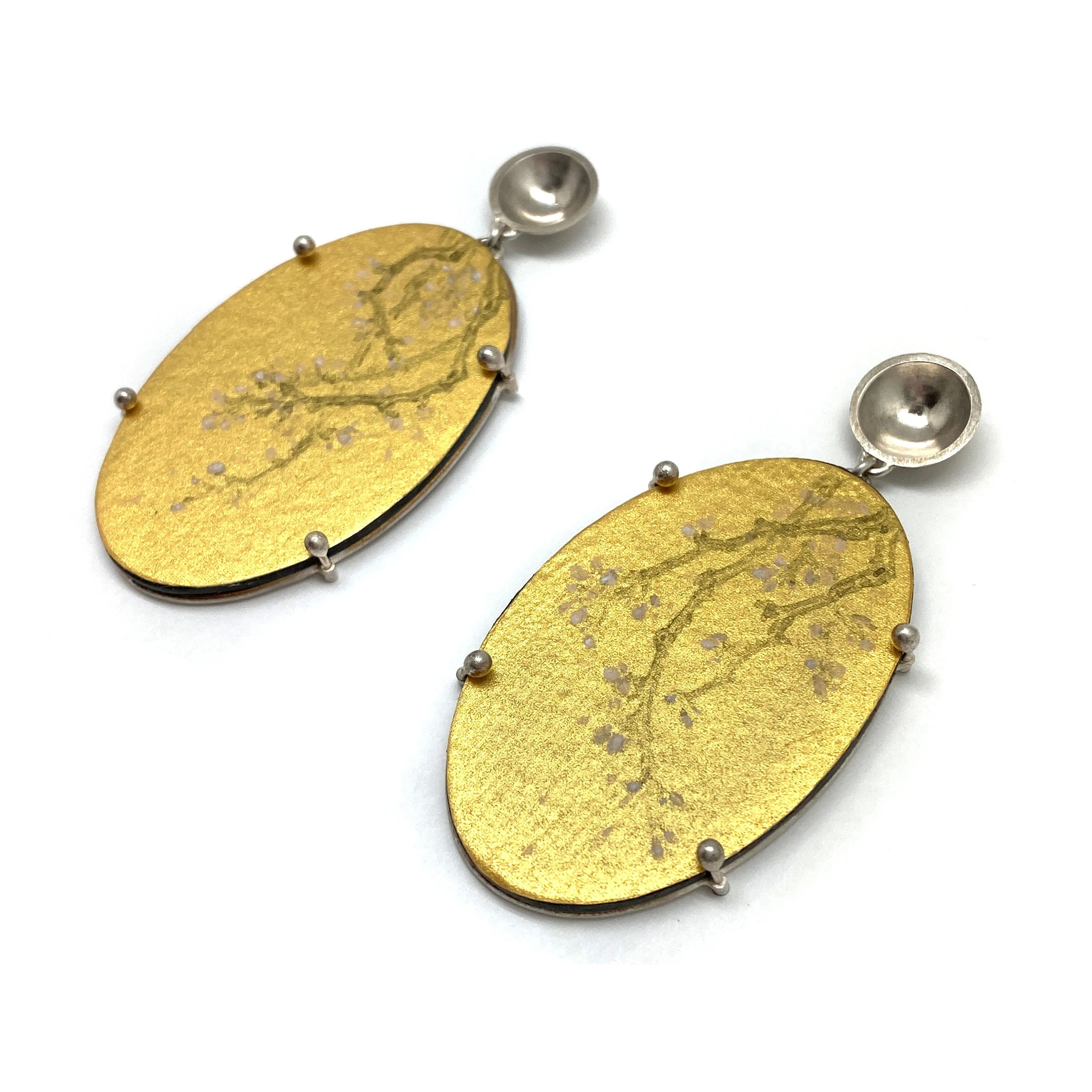 Winter Blossom Gold Earrings