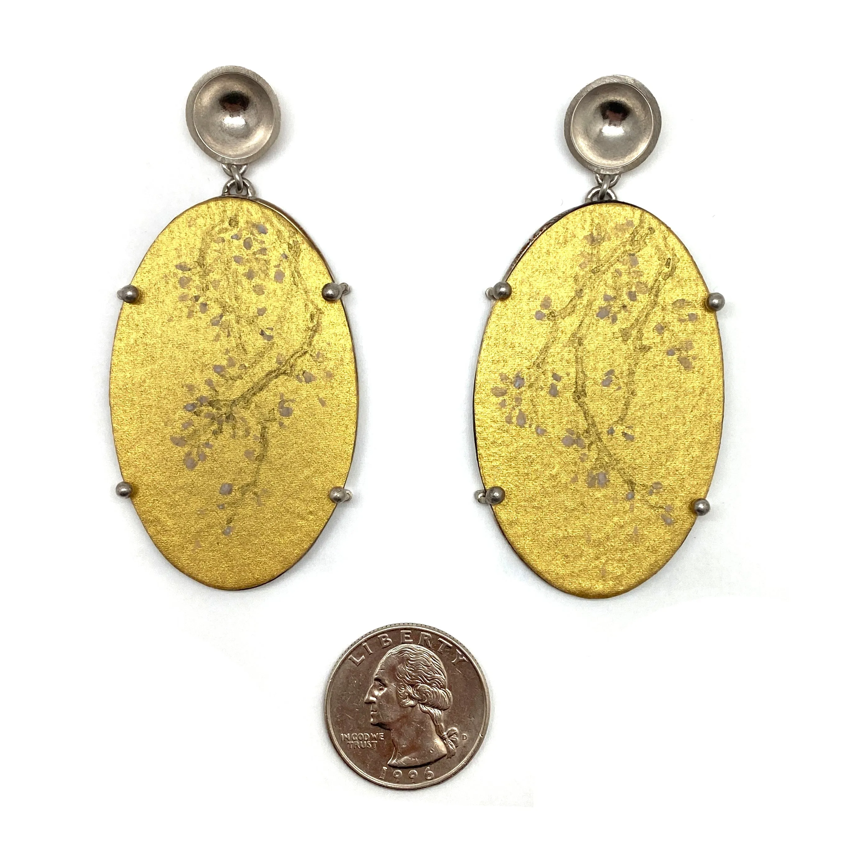 Winter Blossom Gold Earrings