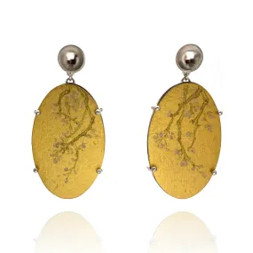 Winter Blossom Gold Earrings