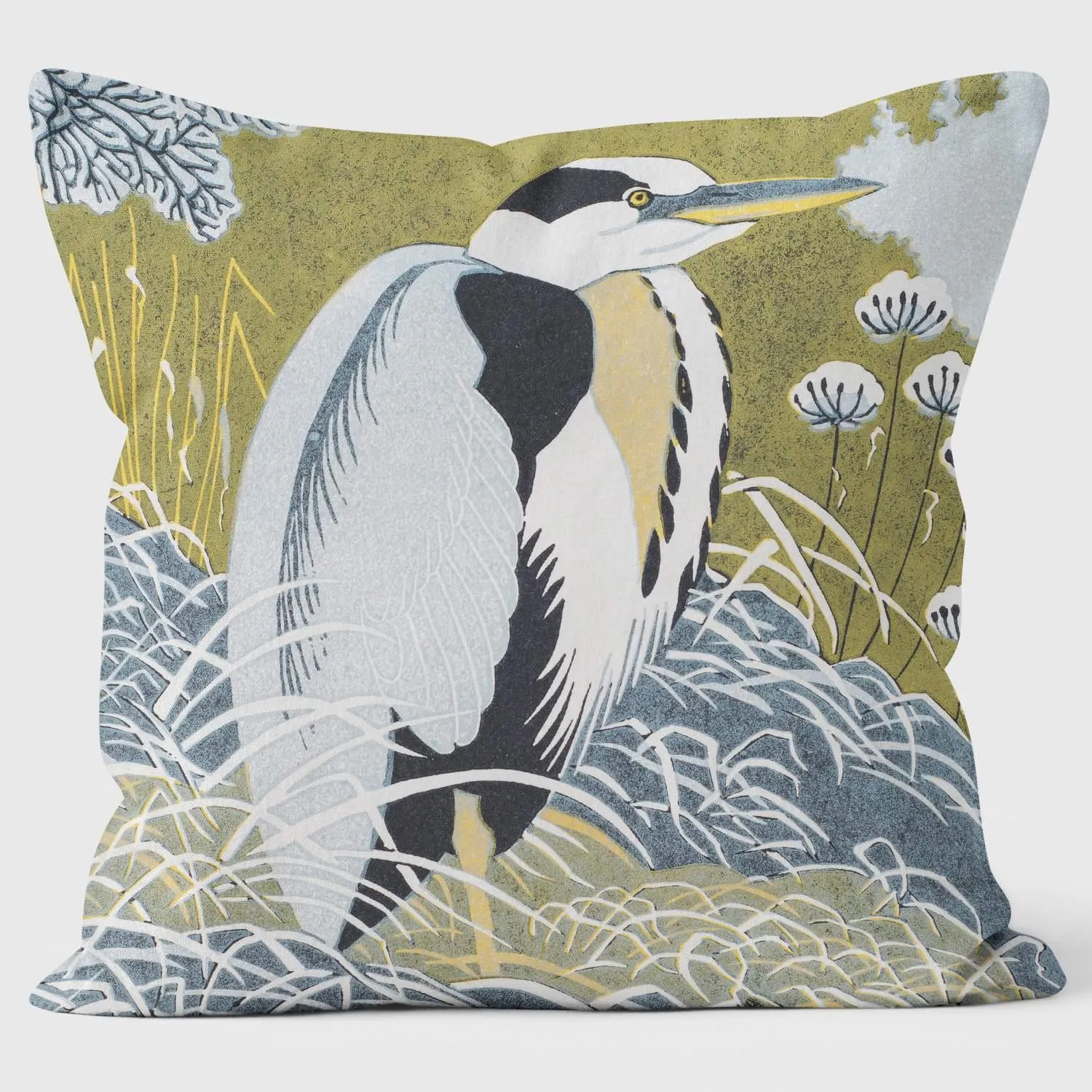 Winter Heron - Robert Gillmor Cushion