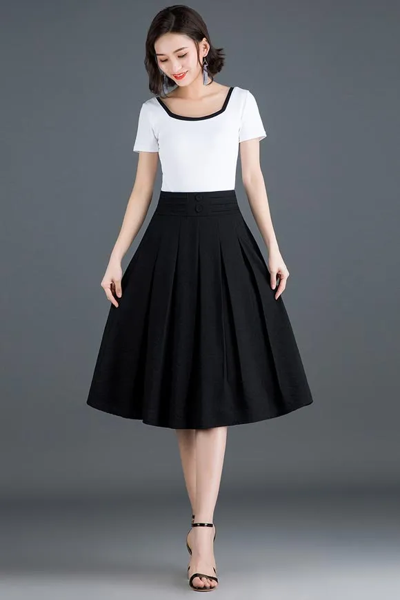 women summer high waist a line commuter skirt CYM319