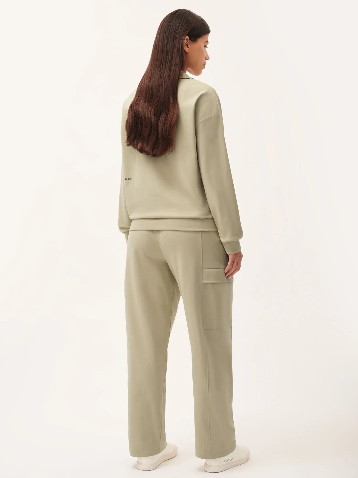 Womens DNA Double Jersey Cargo Trousers—maitake beige