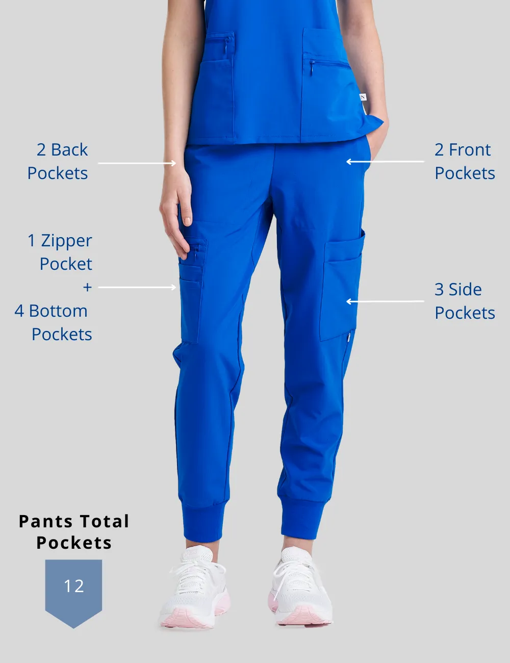 Womens Jogger Scrub Pants- Ceil