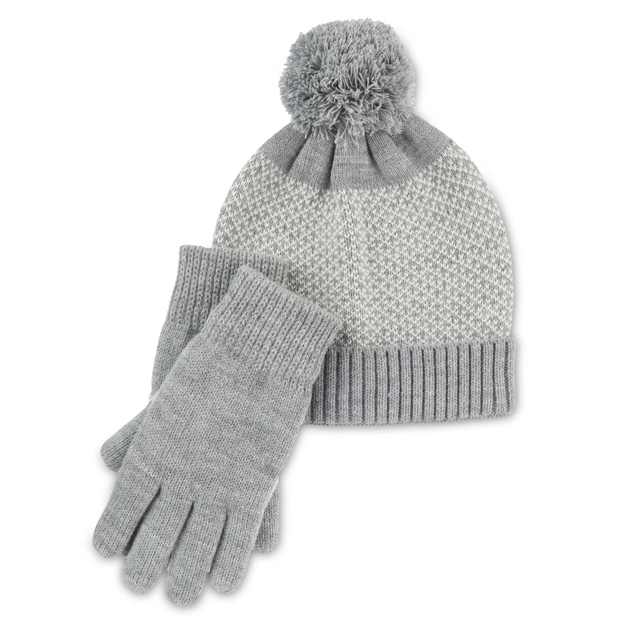 Women's Knit Glove and Knit Hat Gift Set